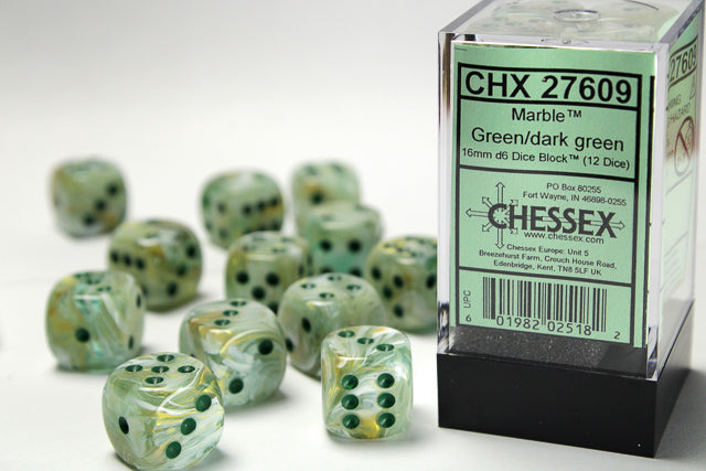 Chessex 16mm Marble Dice Blocks™