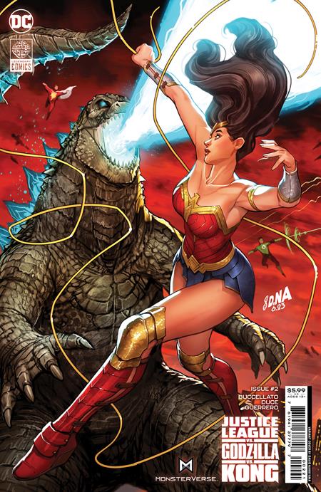 JUSTICE LEAGUE VS GODZILLA VS KONG #2B (OF 7) NAKAYAMA WONDER WOMAN CONNECTING VARIANT