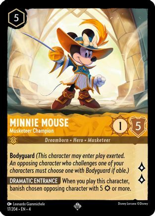 Minnie Mouse - Musketeer Champion - 17/204 - Super Rare