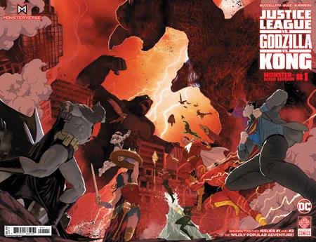 JUSTICE LEAGUE VS GODZILLA VS KONG MONSTER-SIZED EDITION #1 AND #2
