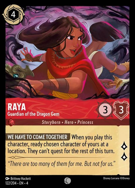 Raya - Guardian of the Dragon Gem - 122/204 - Common - Cold Foil