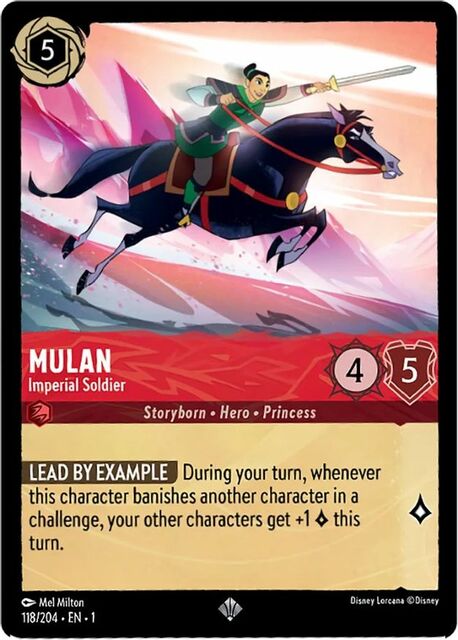 Mulan - Imperial Soldier (Oversized) - 118/204 - Super Rare - Cold Foil