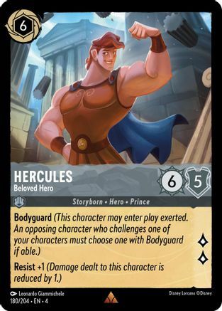 Hercules - Beloved Hero - 180/204 - Rare - Cold Foil