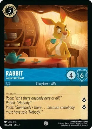 Rabbit - Reluctant Host - 158/204 - Common - Cold Foil