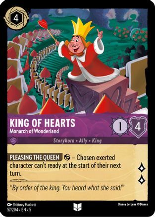 King of Hearts - Monarch of Wonderland - 57/204 - Uncommon