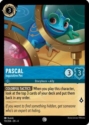 Pascal - Inquisitive Pet - 151/204 - Common - Cold Foil