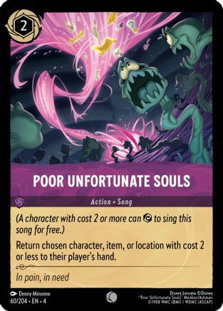 Poor Unfortunate Souls - 60/204 - Common - Cold Foil