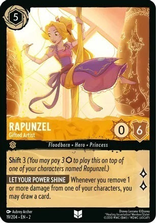 Rapunzel - Gifted Artist - 19/204 - Uncommon - Cold Foil