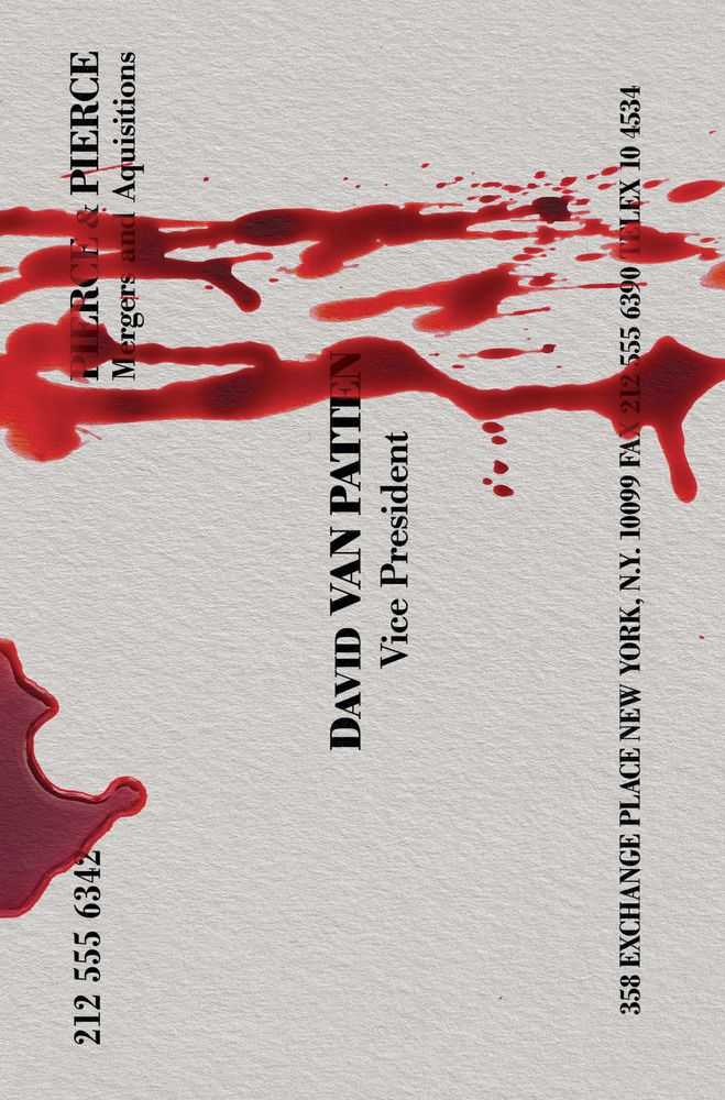 American Psycho #3 (Of 5) Cover D Bruder Business Card (Mature)