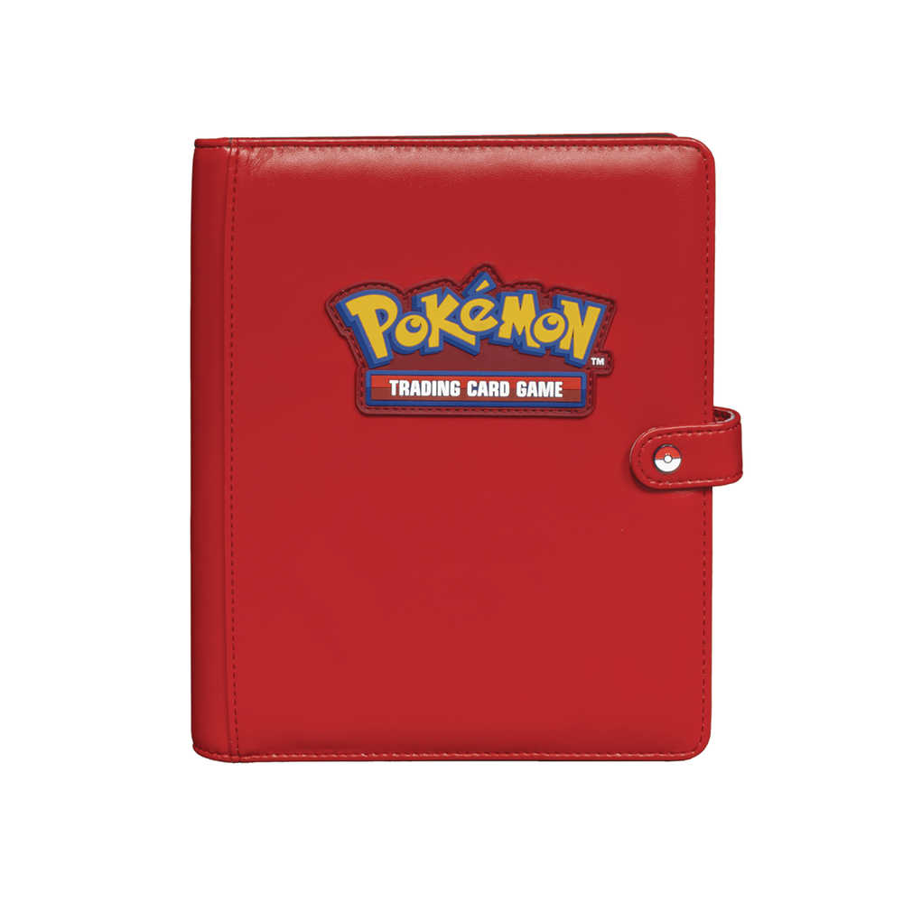 Pokemon Collectible Card Game Premium Red Snap Binder