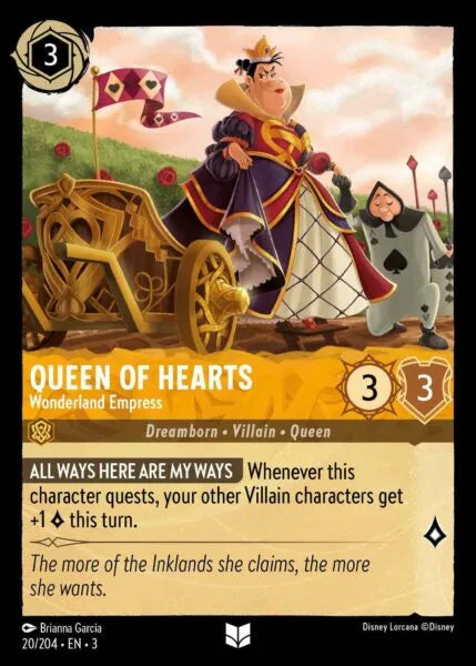 Queen of Hearts - Wonderland Empress - 20/204 - Uncommon - Cold Foil