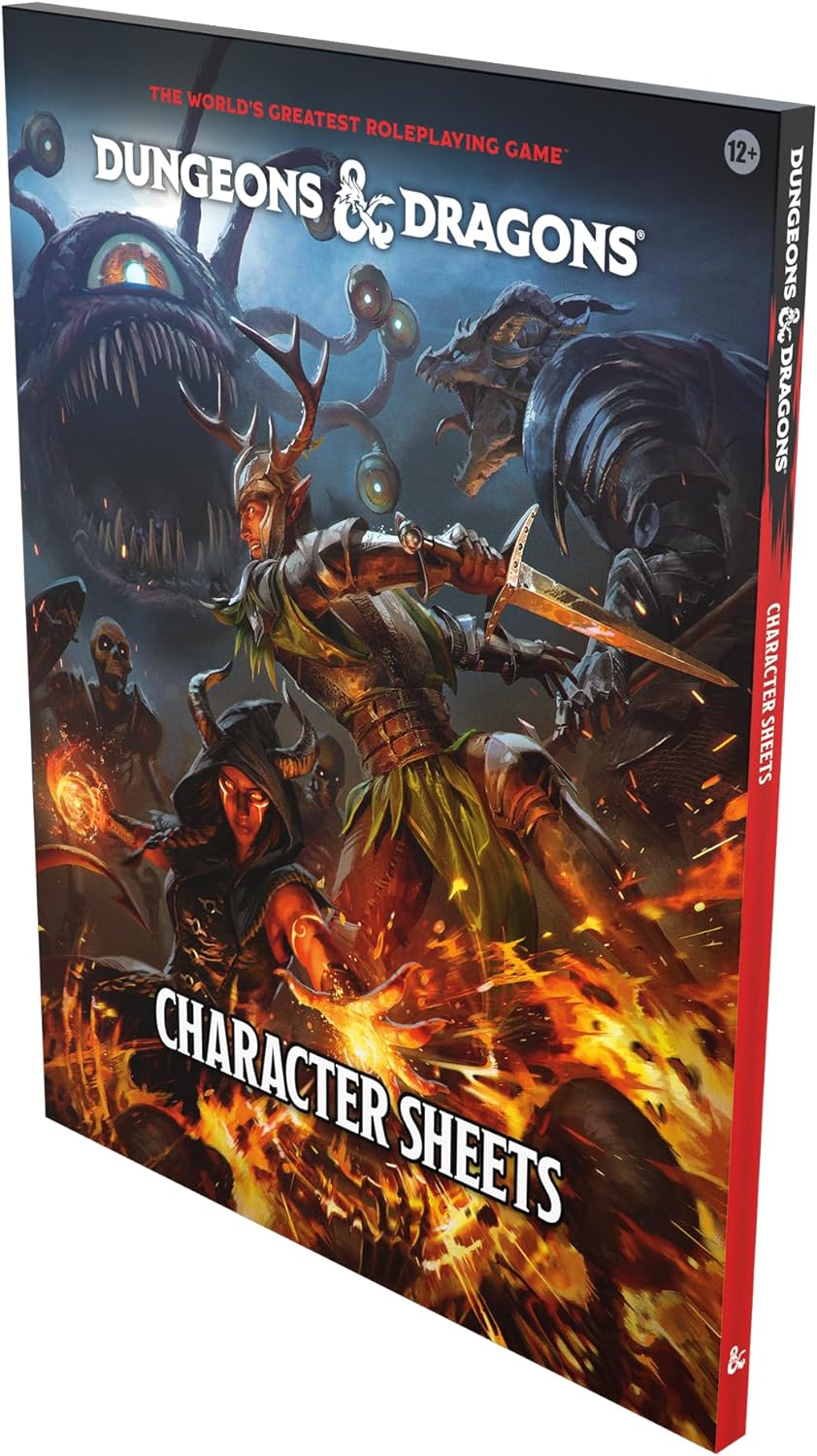 Dungeons & Dragons 2024 Character Sheets Player Accessories