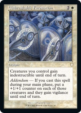 Unbreakable Formation (Retro Frame)