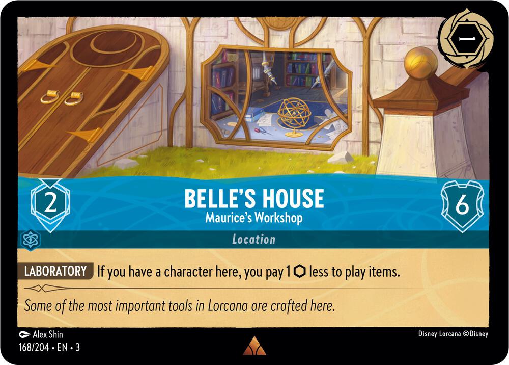 Belle's House - Maurices Workshop - 168/204 - Rare - Cold Foil