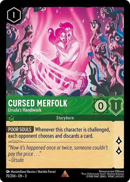 Cursed Merfolk - Ursula's Handiwork - 70/204 - Rare - Cold Foil