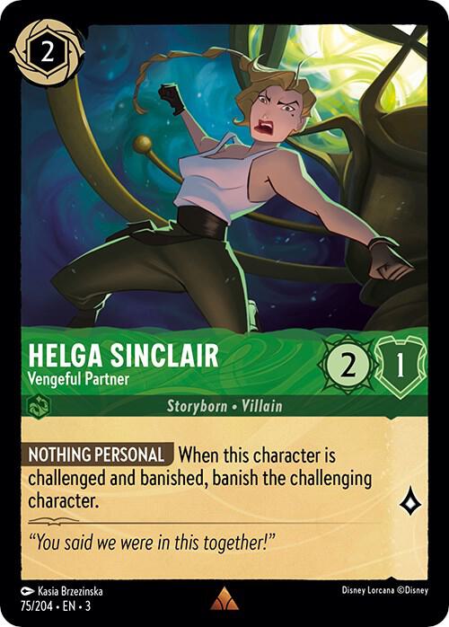 Helga Sinclair - Vengeful Partner - Rare - Cold Foil