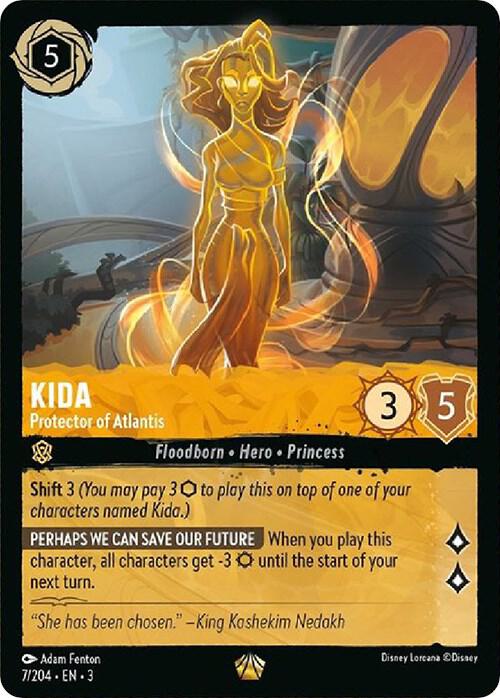 Kida - Protector of Atlantis - 7/204 - Legendary - Cold Foil
