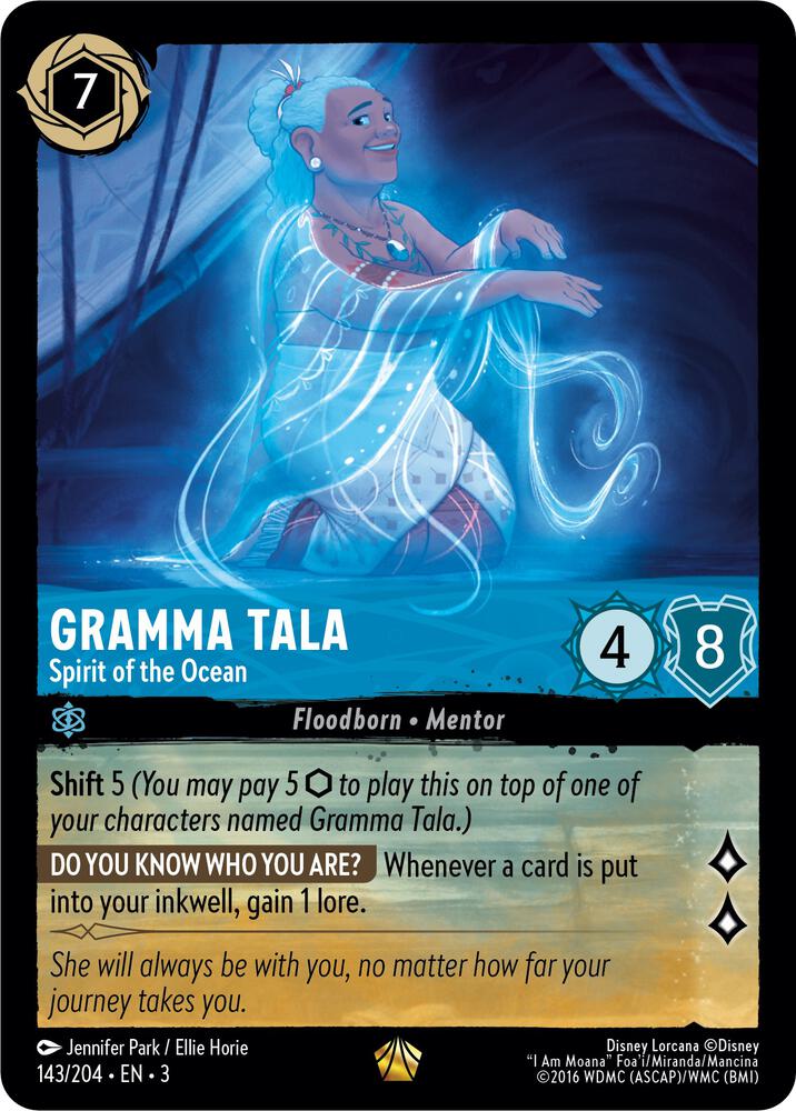 Gramma Tala - Spirit of the Ocean - 143/204 - Legendary - Cold Foil