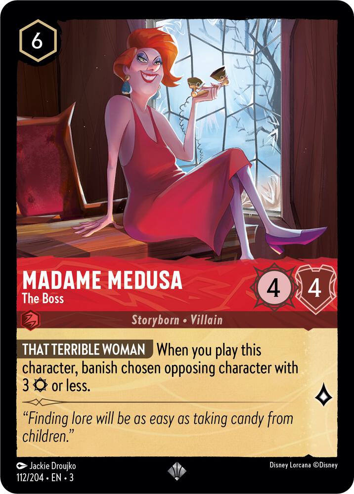Madame Medusa - The Boss - 112/204 - Super Rare - Cold Foil
