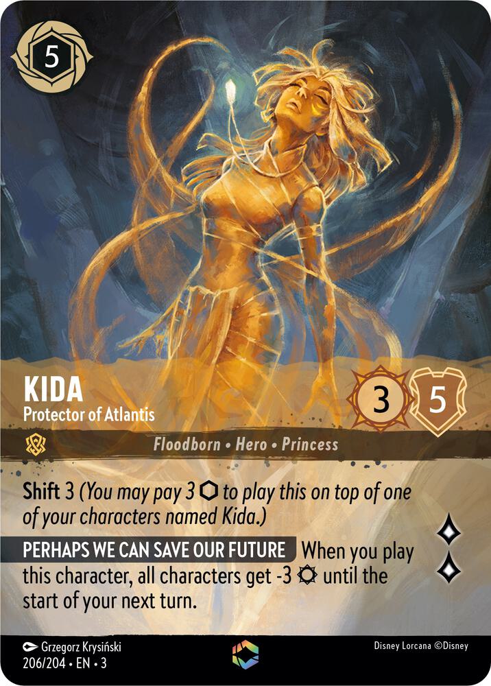 Kida - Protector of Atlantis - 206/204 - Enchanted - Holofoil