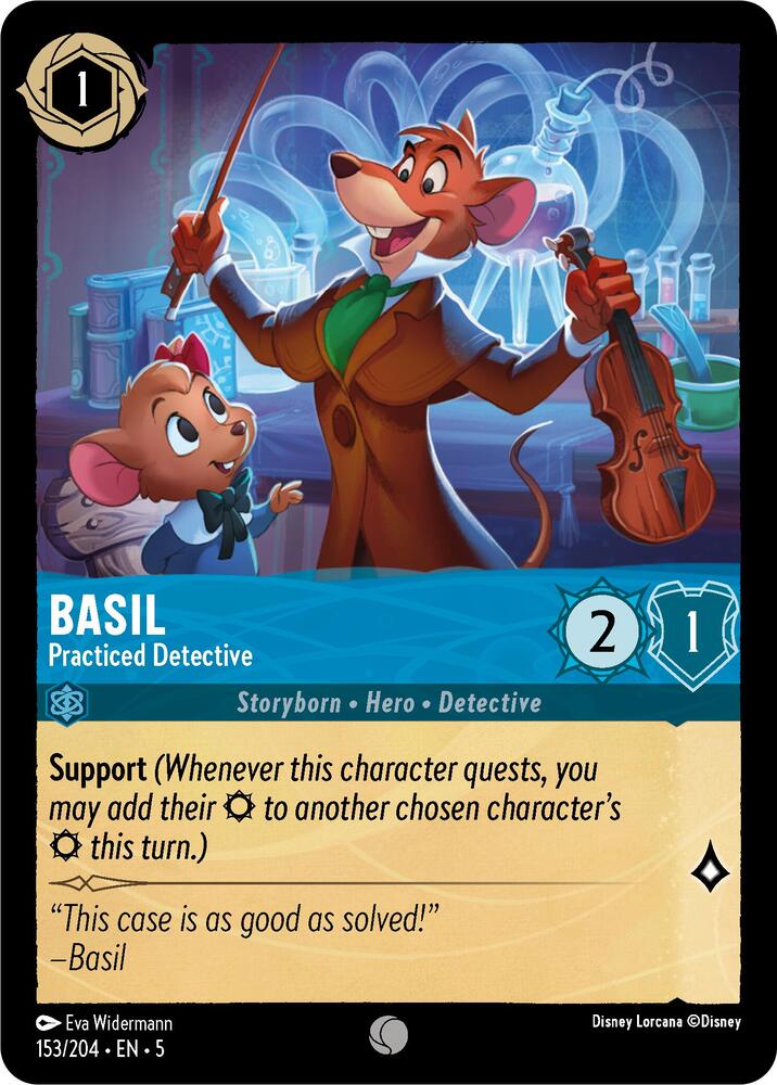 Basil - Practiced Detective - 153/204 - Common