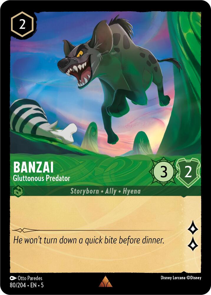 Banzai - Gluttonous Predator - 80/204 - Rare - Cold Foil