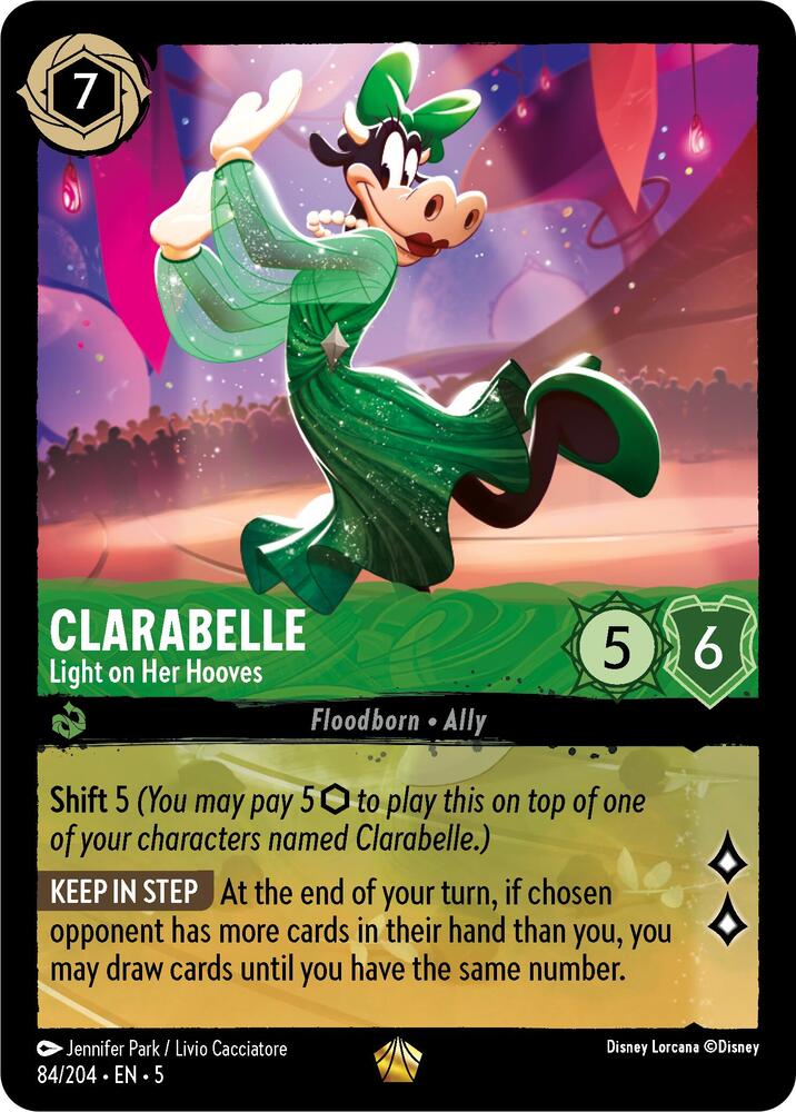 Clarabelle - Light on Her Hooves - 84/204 - Legendary - Cold Foil