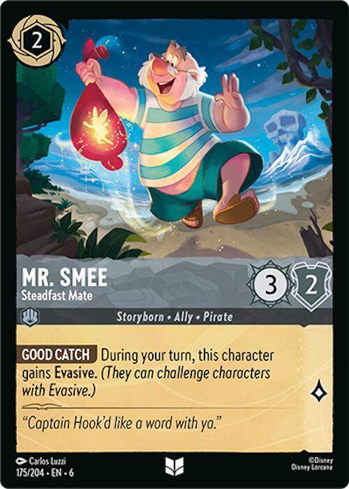 Mr. Smee - Steadfast Mate - 175/204 - Uncommon - Cold Foil