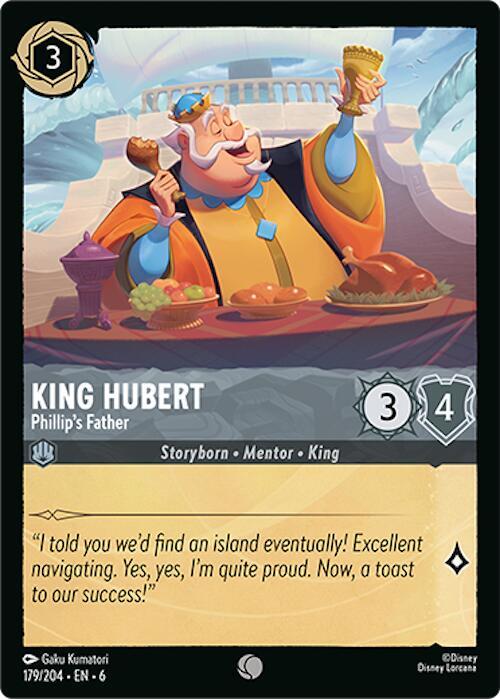 King Hubert - Phillip's Father - 179/204 - Common