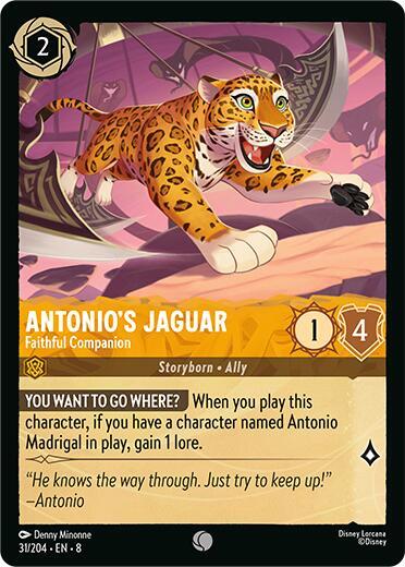 Antonio's Jaguar - Faithful Companion - 31/204 - Common