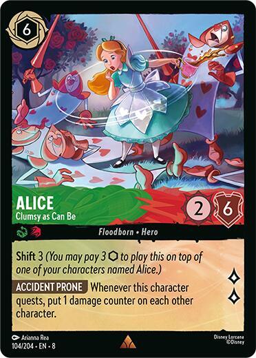 Alice - Clumsy as Can Be - 104/204 - Rare