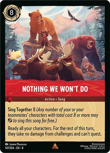 Nothing We Won't Do - 147/204 - Rare