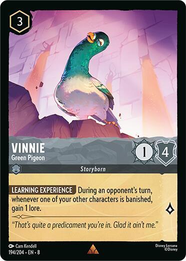 Vinnie - Green Pigeon - 194/204 - Rare