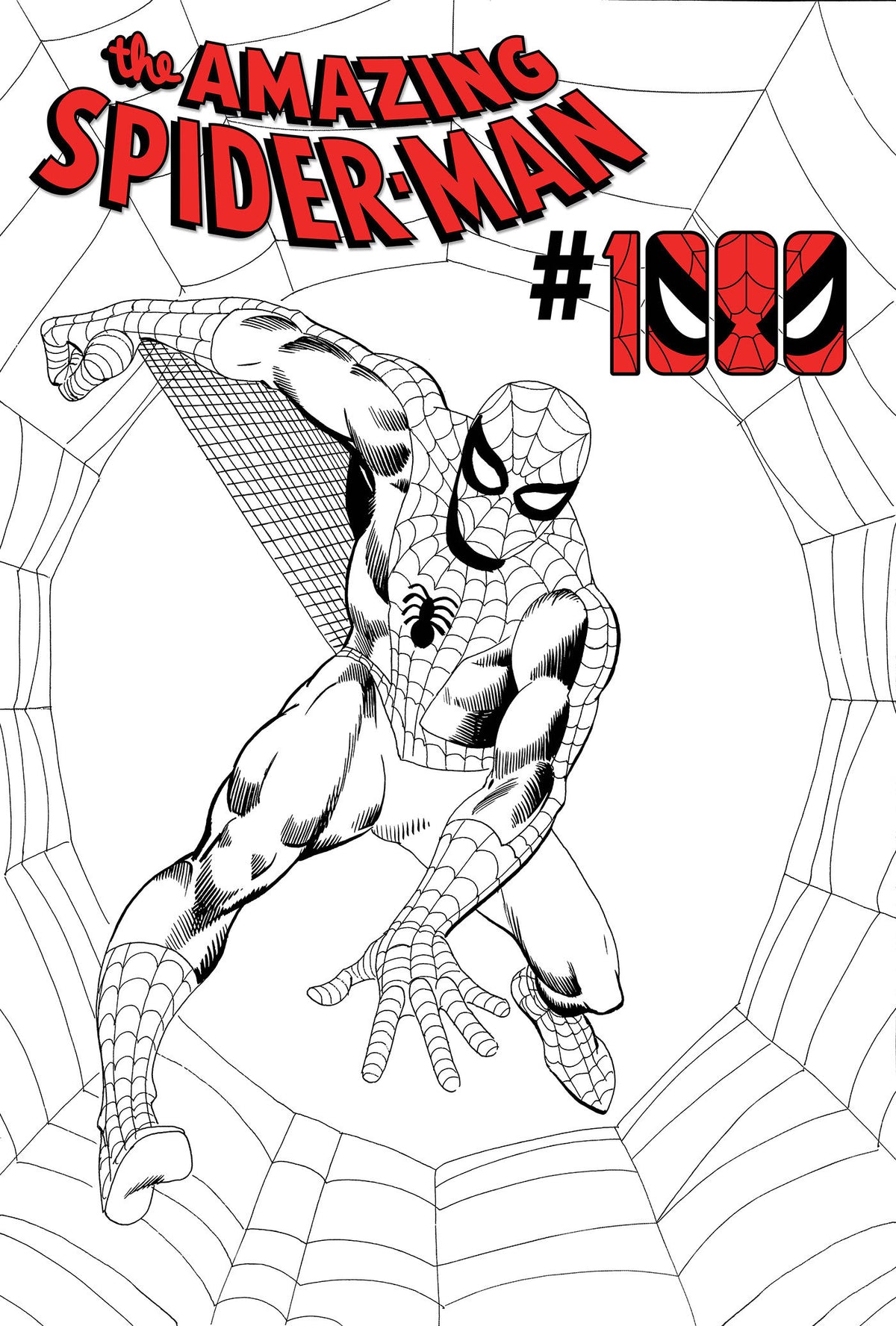 Amazing Spider-Man #1000 1:25 Steve Ditko Black And White Incentive Variant