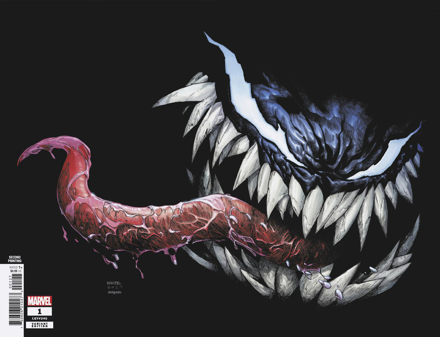 All-New Venom #1 Humberto Ramos Wraparound Ratio Virgin 2nd Print Variant