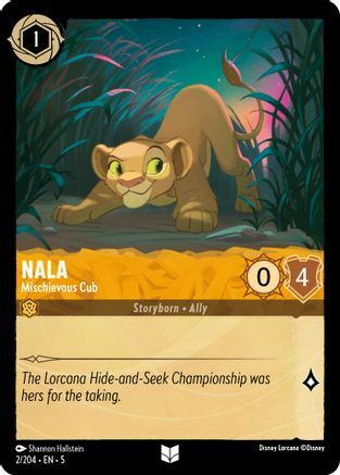 Nala - Mischievous Cub - 2/204 - Uncommon