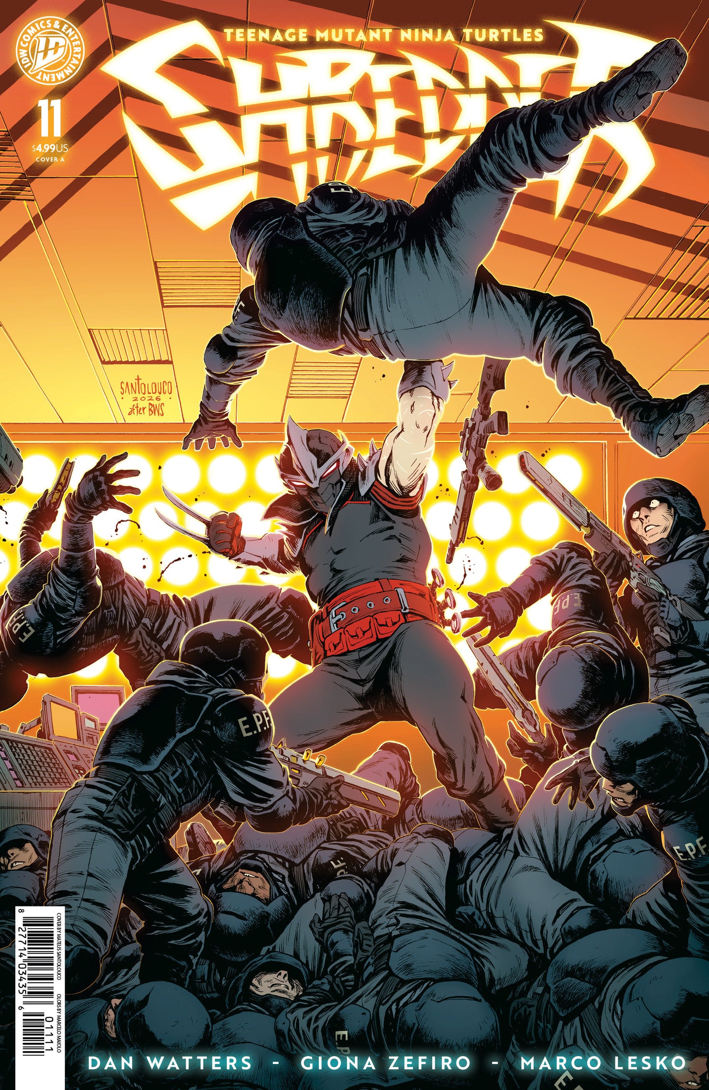 Teenage Mutant Ninja Turtles: Shredder #11 Cover A (Santolouco)