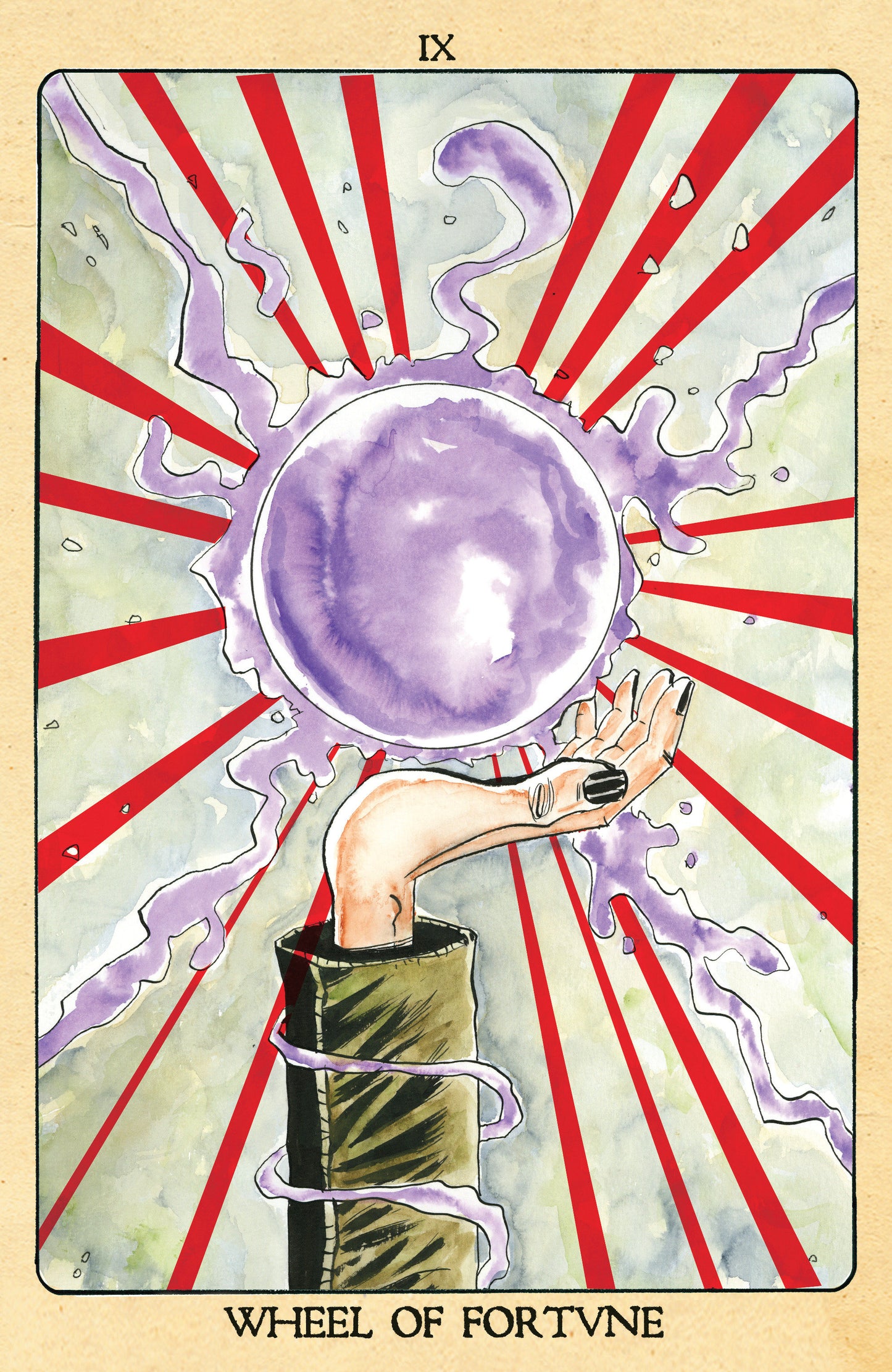 Minor Arcana #9 D 1 in 10 Variant Edition Tarot Card Variant (Full Art, Lemire)