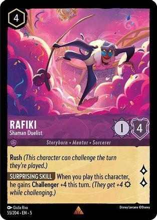Rafiki - Shaman Duelist - 55/204 - Rare - Cold Foil