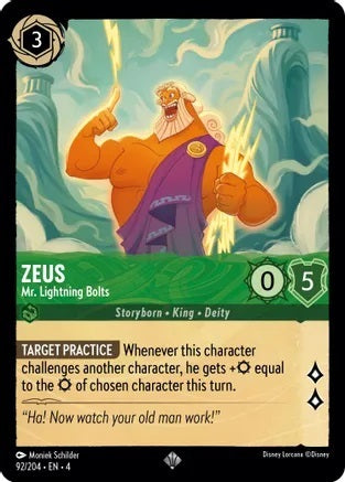 Zeus - Mr. Lightning Bolts - 92/204 - Super Rare - Cold Foil