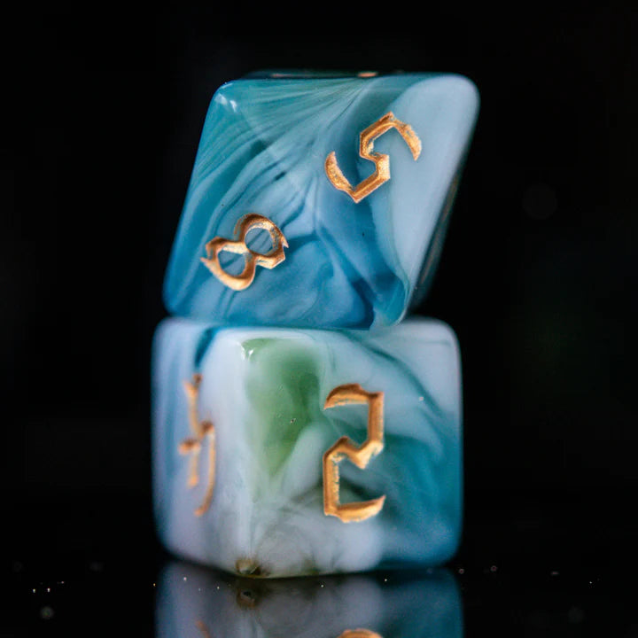 Misty Mountain- Cleric Class Acrylic Dice Set