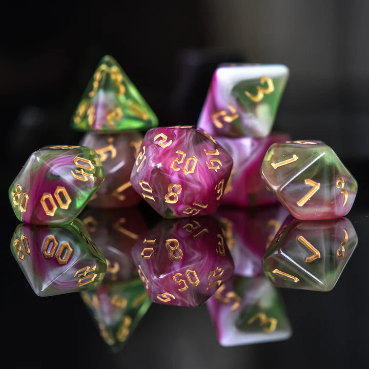 Misty Mountain- Druid Class Acrylic Dice Set