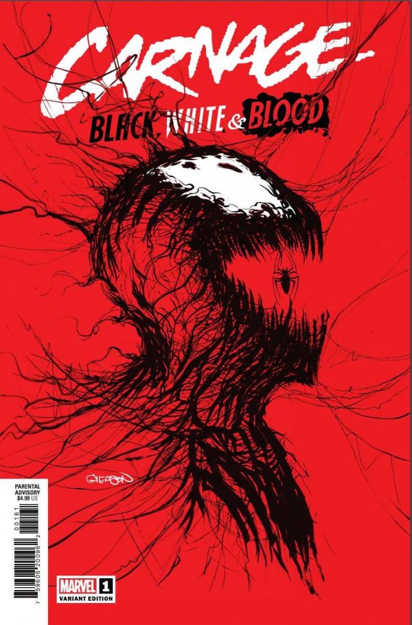Carnage: Black, White & Blood #1 Gleason Variant