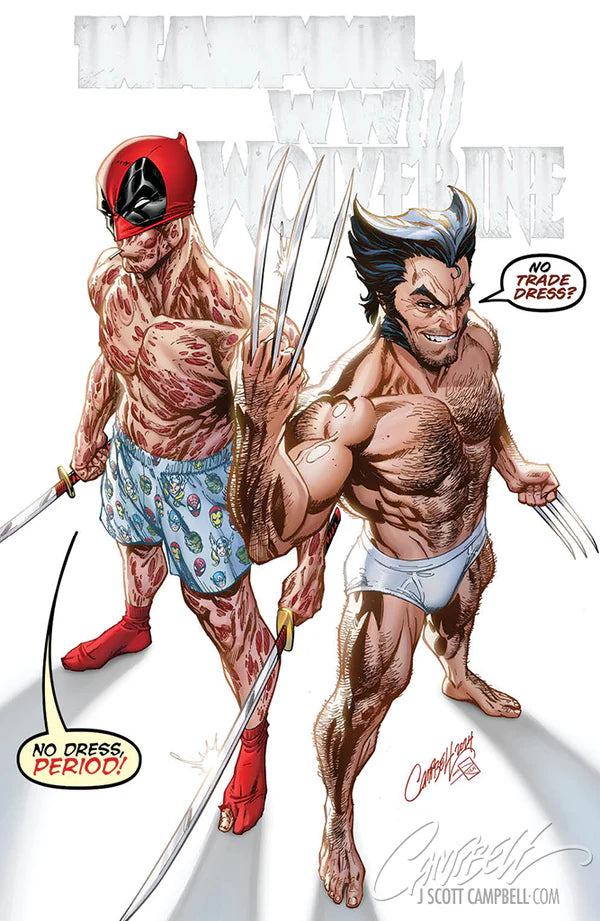 Deadpool & Wolverine WWIII #1 (Campbell Exclusive CVR. B) "Undressed"