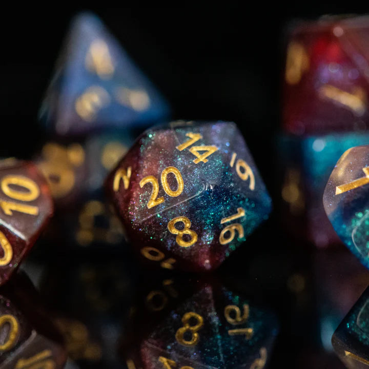 Misty Mountain- Helix Nebula Acrylic Dice Set