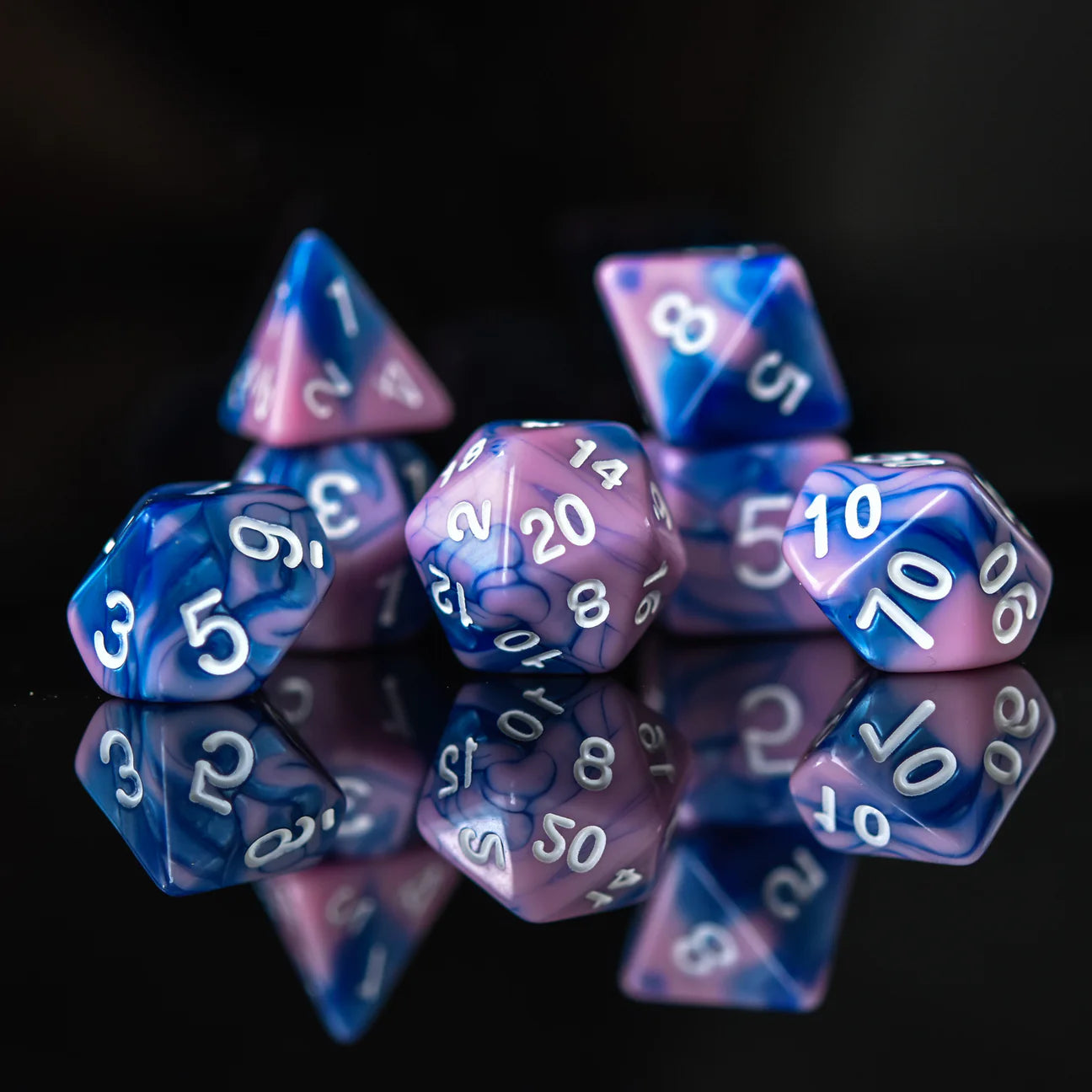 Misty Mountain- Sweet Dreams Acrylic Dice Set