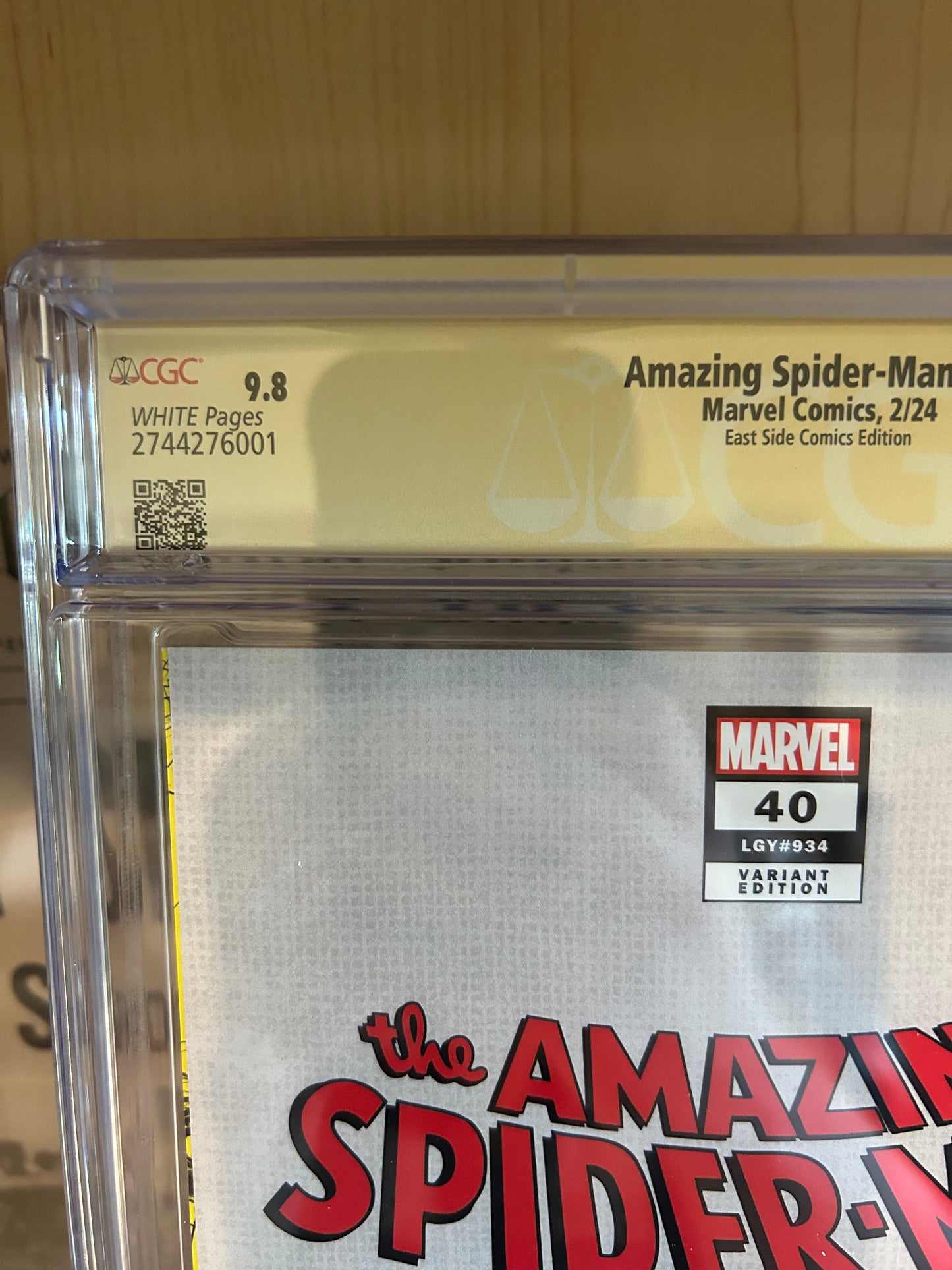 Amazing Spider-Man #40 (EAST SIDE COMICS VARIANT) REMARKED BY: John Giang on 2/2/24