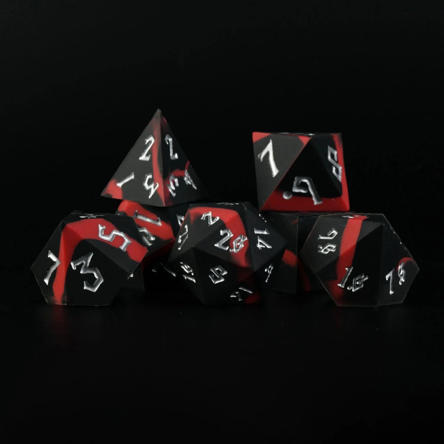 Misty Mountain- Dark Matter Silicone Dice Set