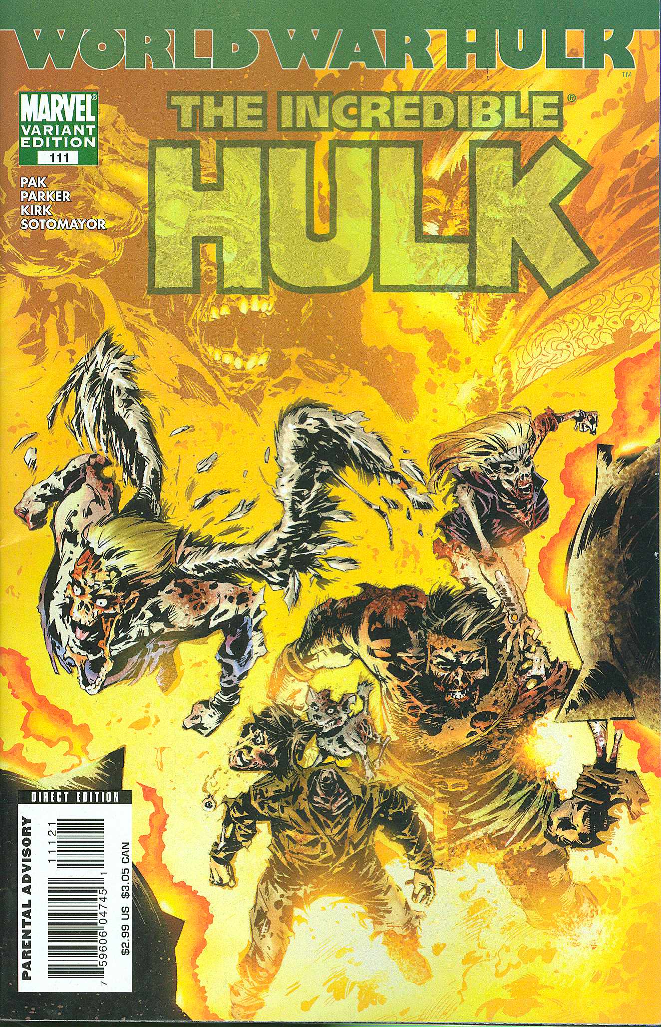The Incredible Hulk #111C Kirk Variant