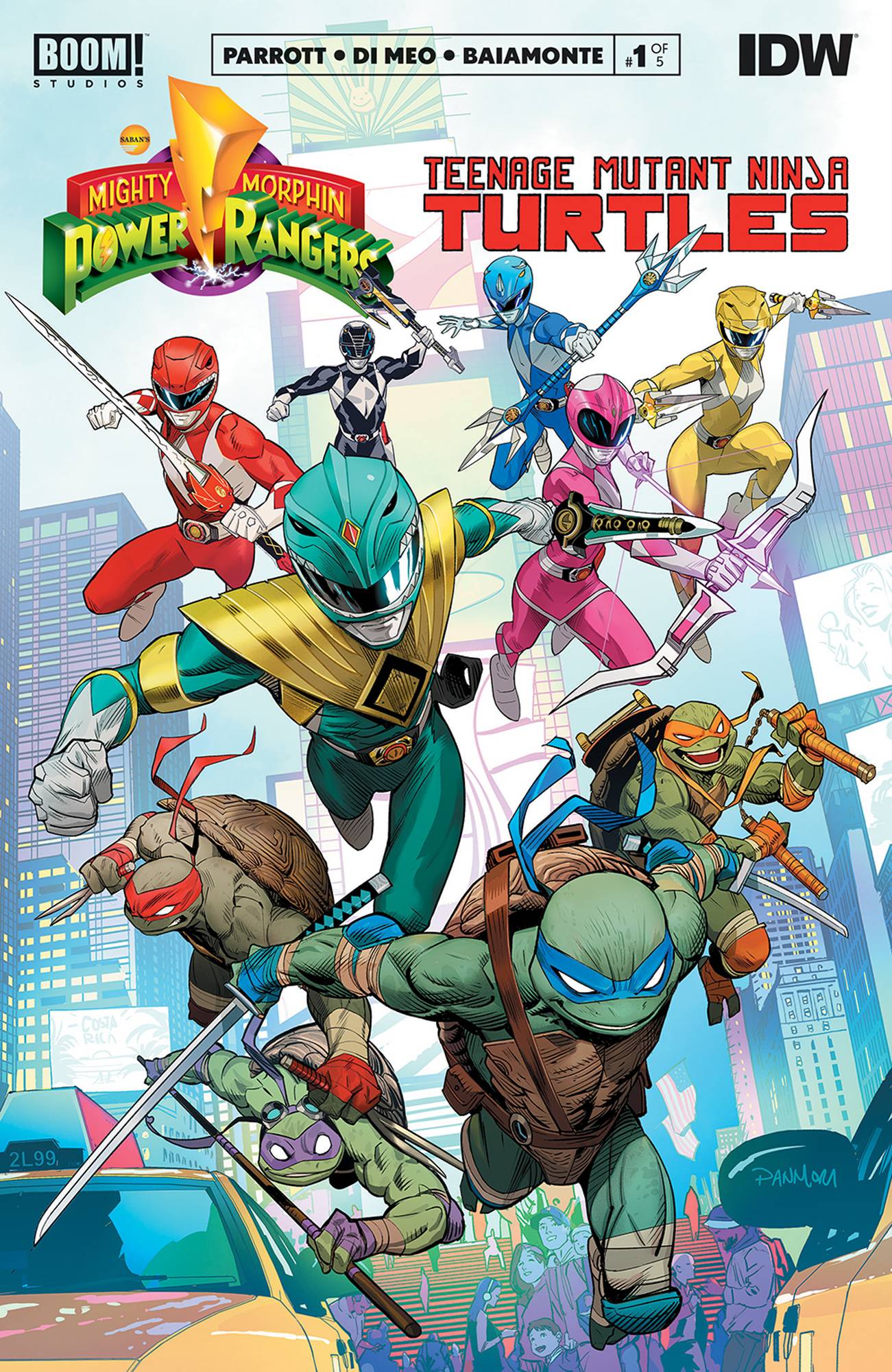 Mighty Morphin Power Rangers / Teenage Mutant Ninja Turtles #1A (of 5)
